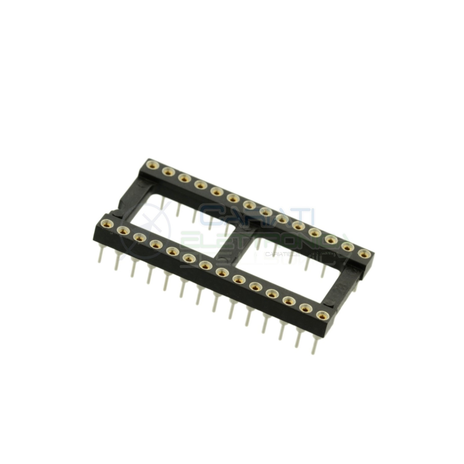 Zoccolo adattatore innesto tornito DIL DIP 28 pin THT passo 2,54mmPreci-dip