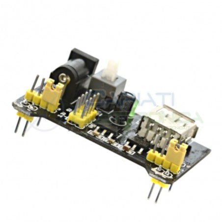 Alimentatore per breadboard 5V - 3,3V arduino piastra sperimentale USBGenerico