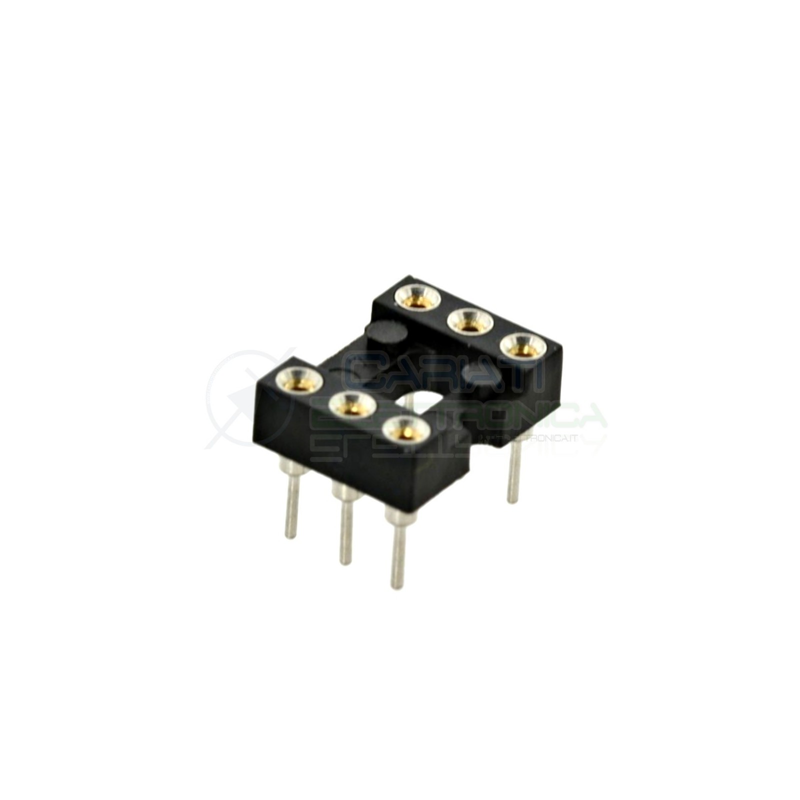 5 PEZZI Zoccolo adattatore tornito per circuito inegrato IC DIL DIP 6 pin THT passo 2,54mm