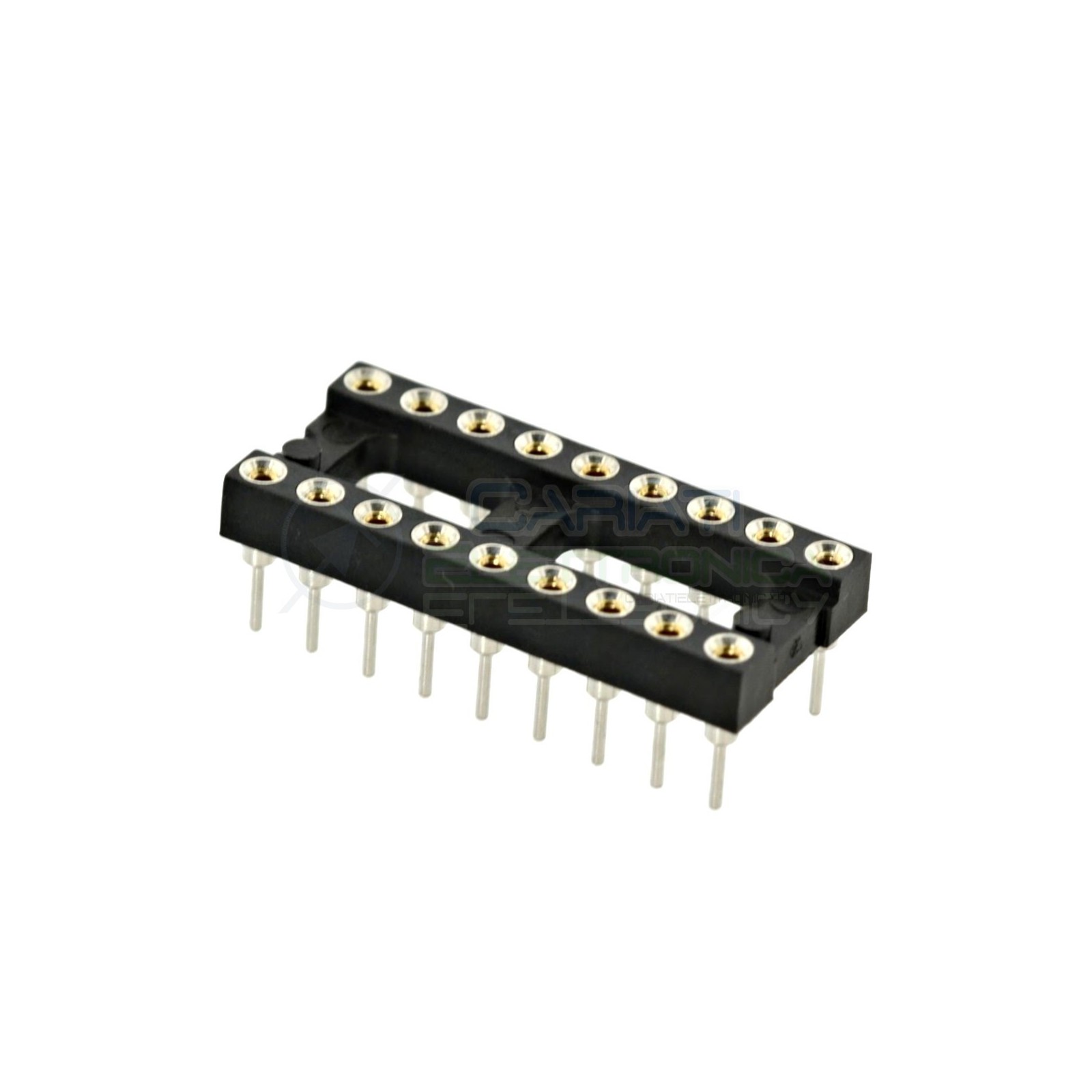 2 Pezzi Zoccolo 18 pin THT passo 2,54mm adattatore tornito per circuito inegrato IC DIL DIP Assmann