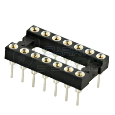 2 Pcs Socket Ic 14 Pin for chip Dip Tht pitch 2,54mmPreci-dip