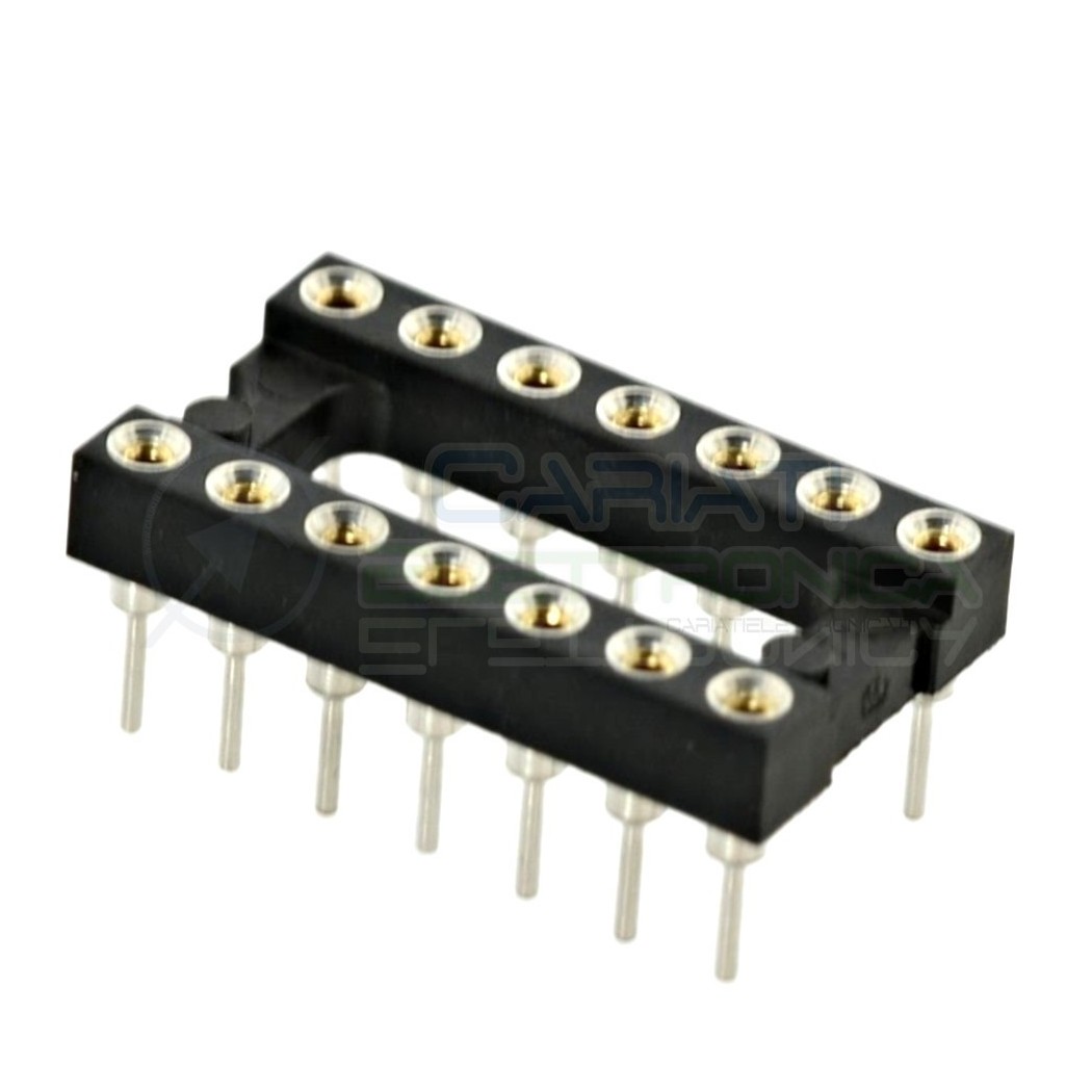 2 Pcs Socket Ic 14 Pin for chip Dip Tht pitch 2,54mmPreci-dip