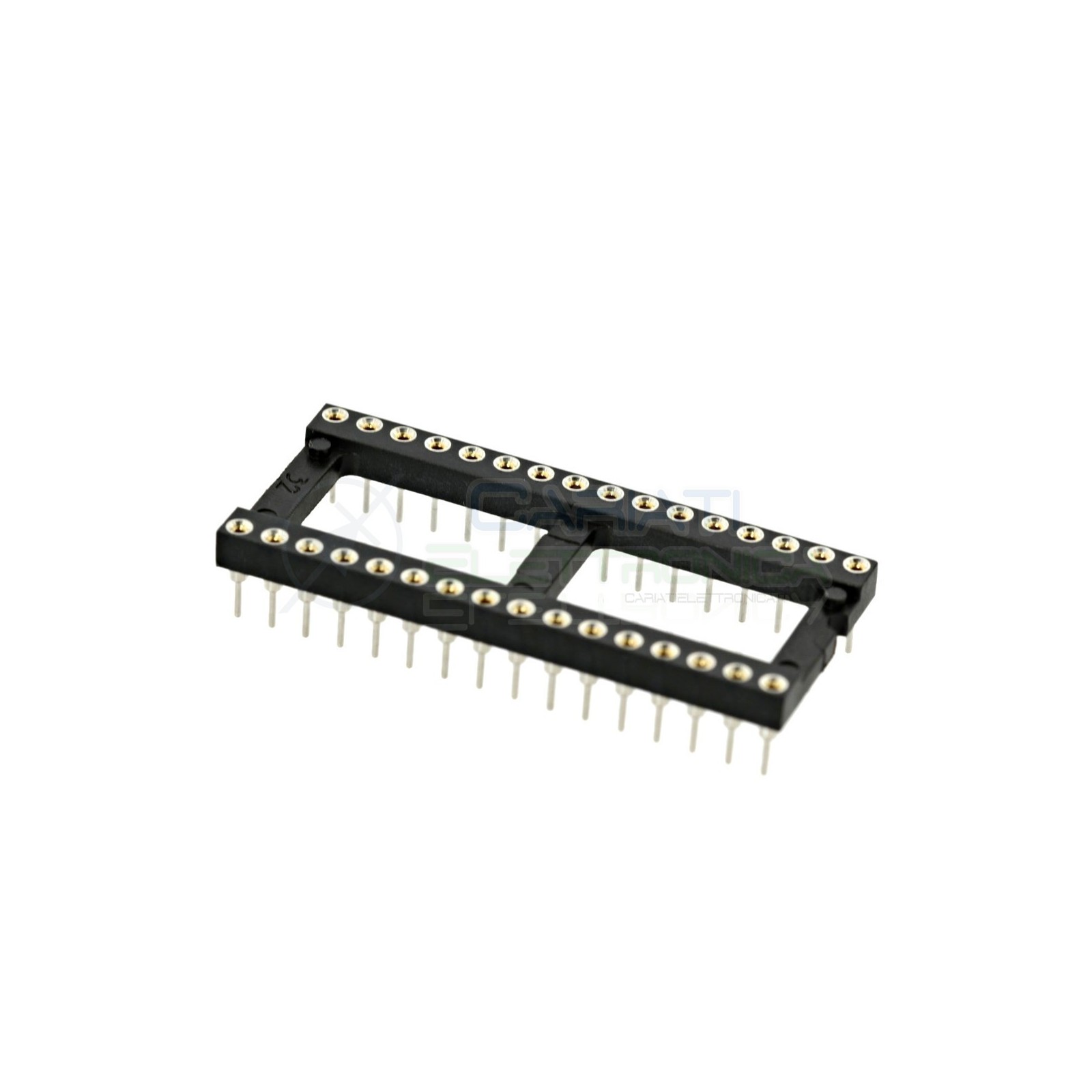 Zoccolo adattatore tornito per circuito inegrato IC DIL DIP 32 pin THT passo 2,54mm