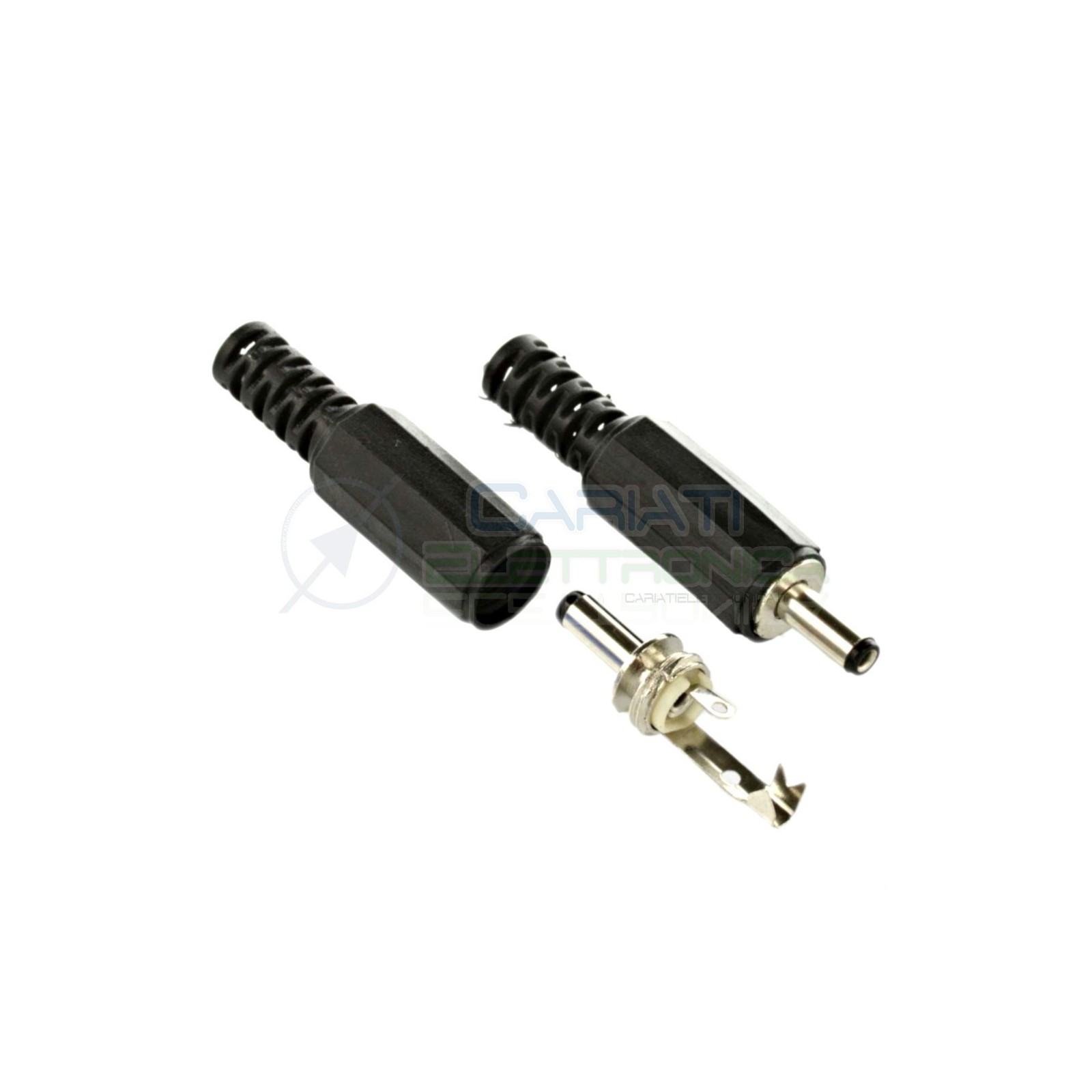 2 PCS DC Female Power Jack Connector 3.4 × 1.3 mm Solder Type