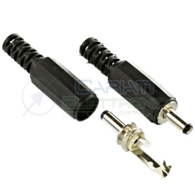 2 PCS DC Female Power Jack Connector 3.4 × 1.3 mm Solder Type