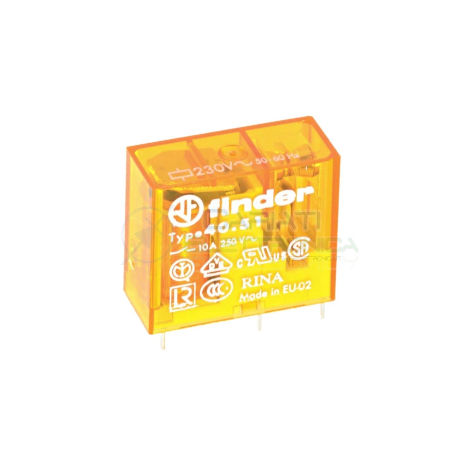 Relè FINDER 40.51.8.230.0000 con bobina da 230Vac 10A 30Vdc 10A 250Vac SPDT