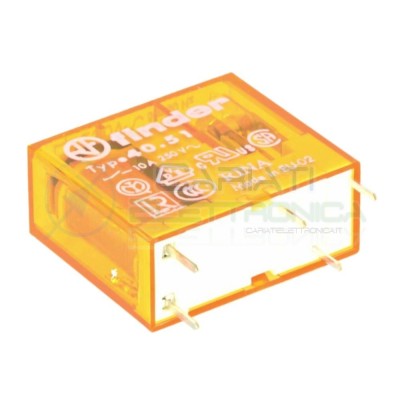 Relè FINDER 40.51.8.230.0000 con bobina da 230Vac 10A 30Vdc 10A 250Vac SPDT