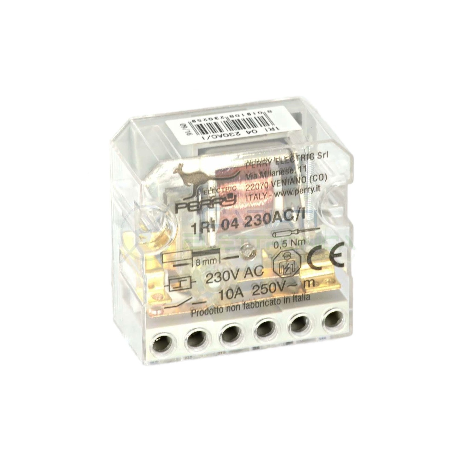 Rele impulsi elettromeccanico 2 contatti 230V ca 10A Perry 1RI04230AC/I