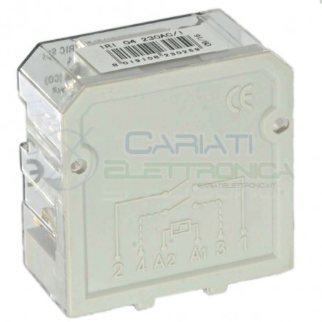 Rele impulsi elettromeccanico 2 contatti 230V ca 10A Perry 1RI04230AC/I