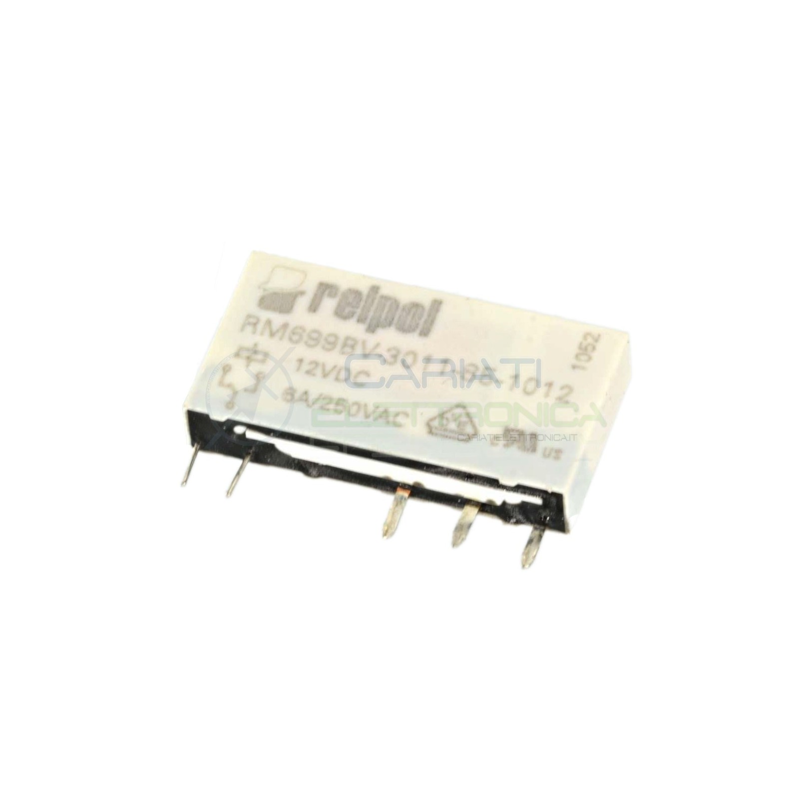 Relè singolo scambio RELPOL RM699BV-3011-85-1012 bobina 12V SPDT 6A 250Vac 24VdcRelpol