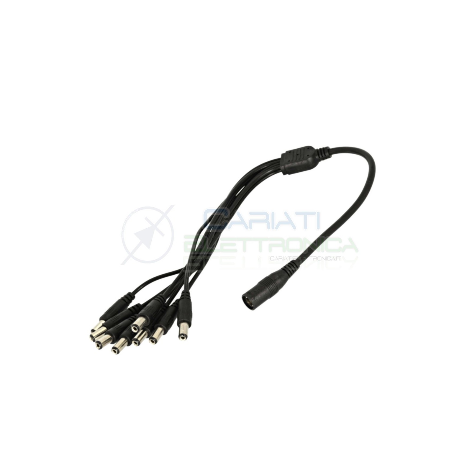 Cable splitter Dc 8 way for power lead CCTV 5,5 x 2,1mm