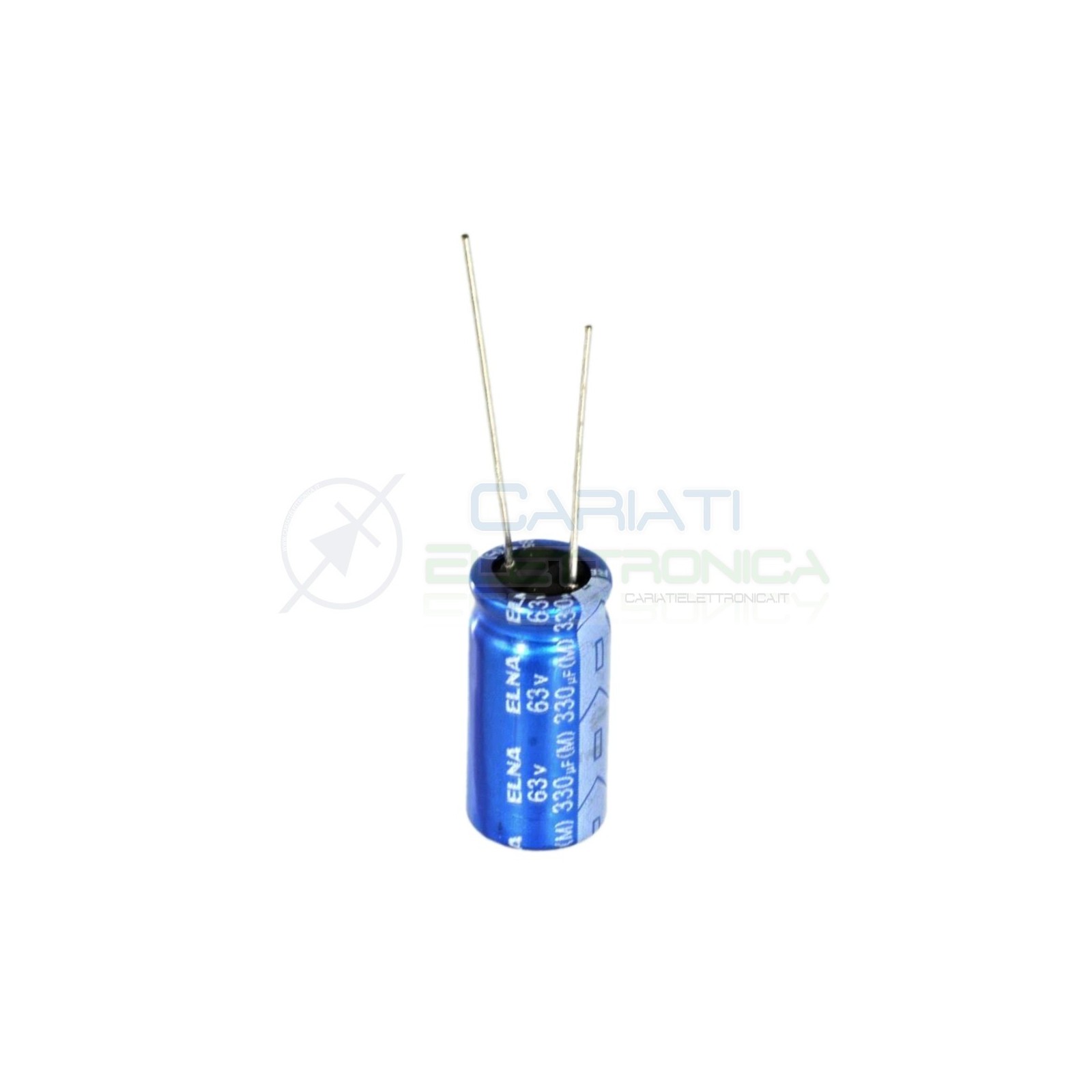 5 PEZZI Condensatore elettrolitico ELNA 330uF 63V 85°C 10X20mm Elna