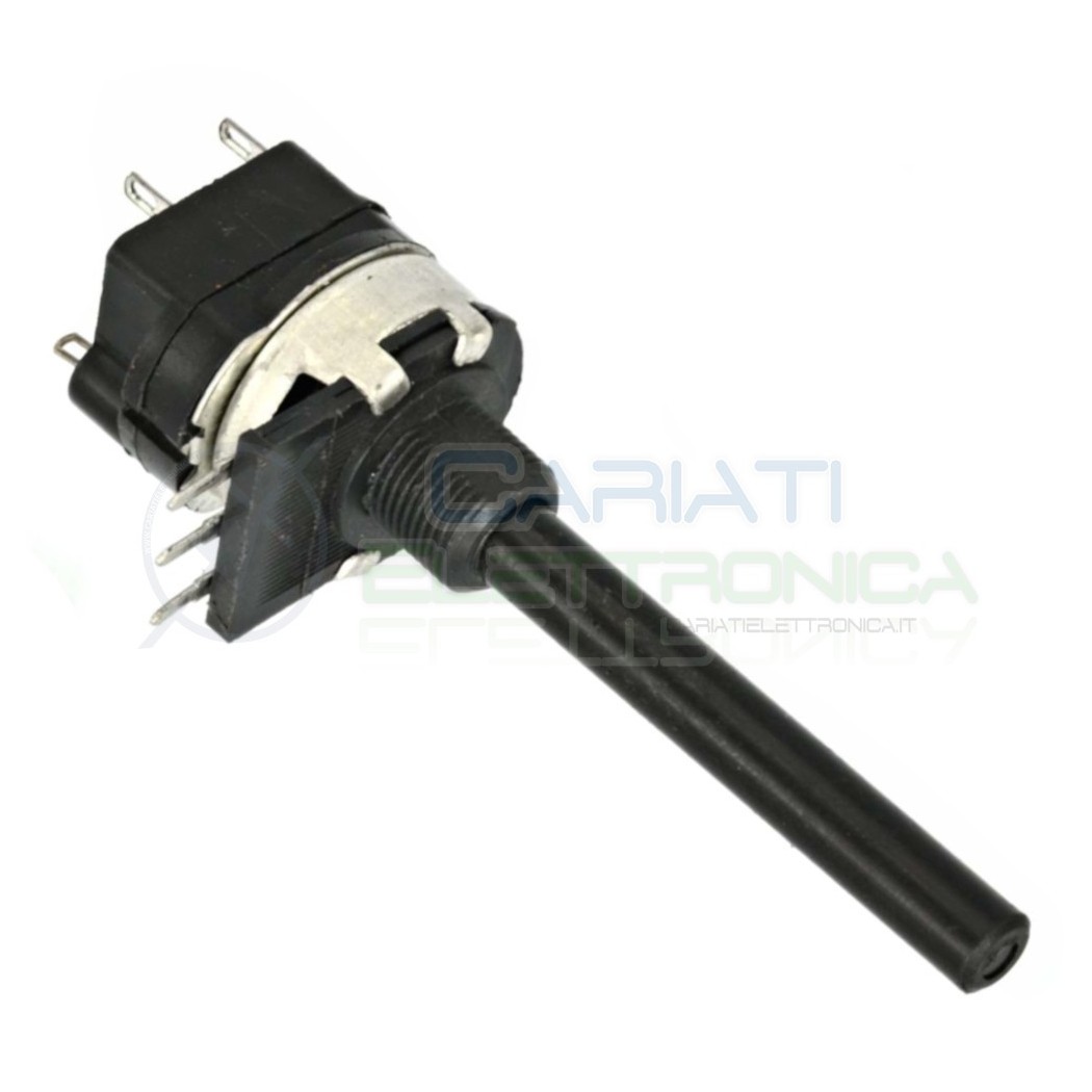 Potenziometro rotativo lineare mono 22Kohm 22Kohm con interruttore asta L 42mm D 6mm