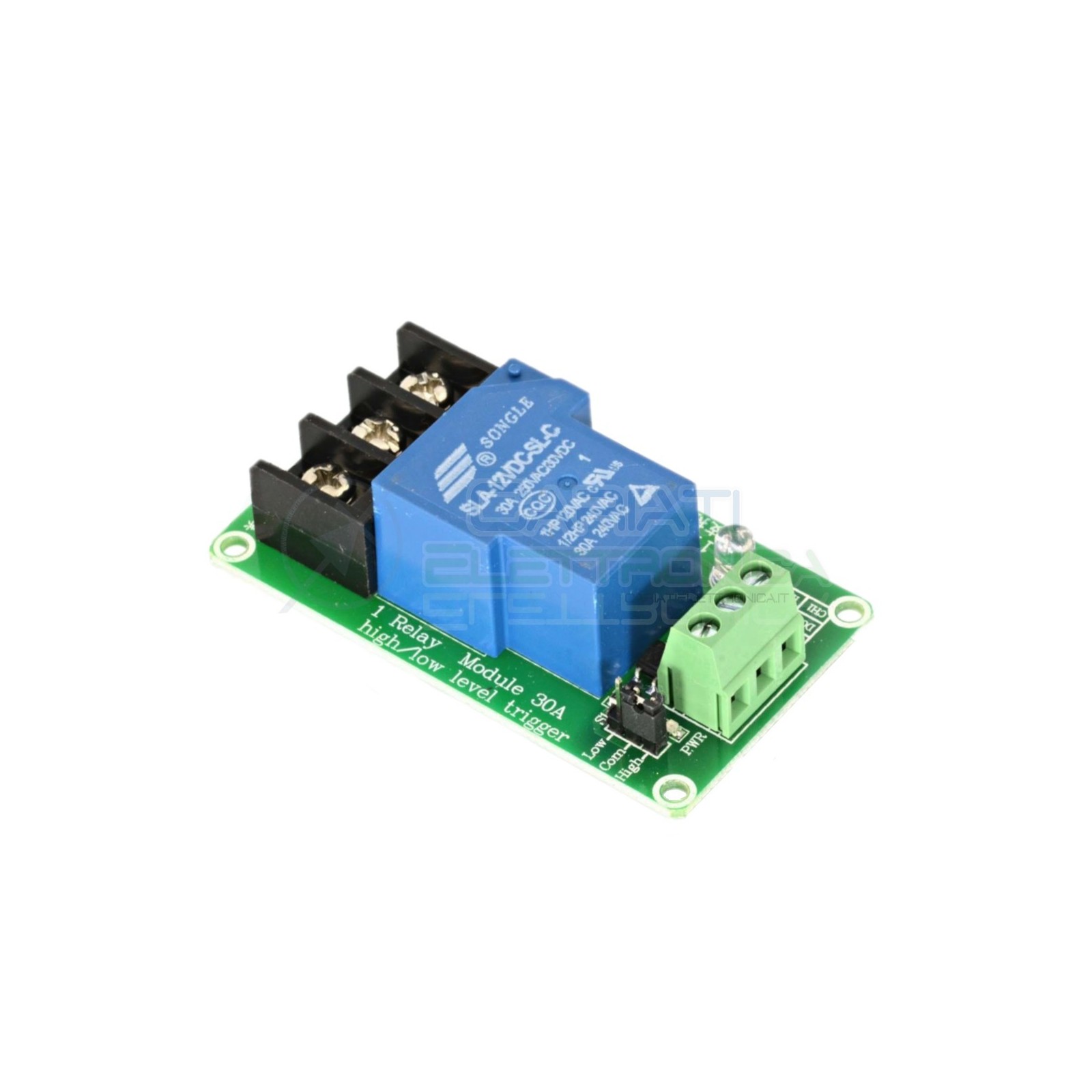 Scheda Relay Relè 12V Dc 30A Circuito Stampato Pcb SLA-12VDC-SL-C SLA