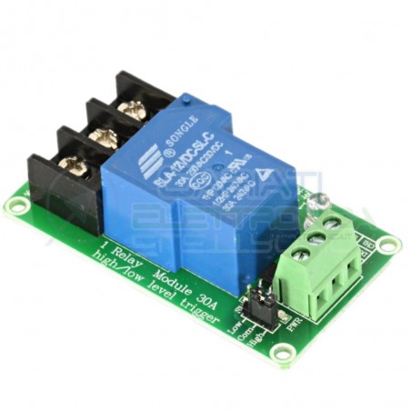 Scheda Relay Relè 12V Dc 30A Circuito Stampato Pcb SLA-12VDC-SL-C SLA