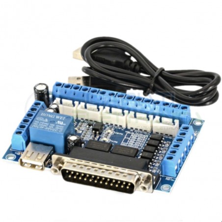 Scheda di interfaccia cnc 5 assi parallela breakout board mach 3Generico