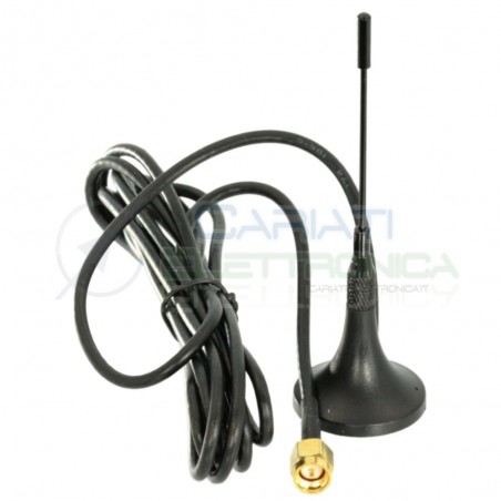 MINI ANTENNA MAGNETICA GSM 868MHz 3dB SMA segnale ricevitore auto car camper