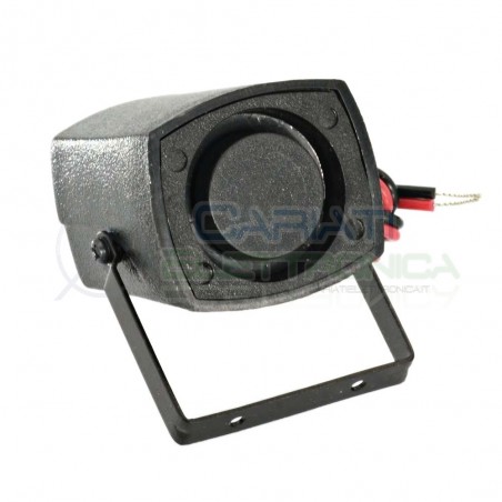 Sirena elettronica 12V 6 toni allarme antifurto 108dB segnalatore acusticoGenerico