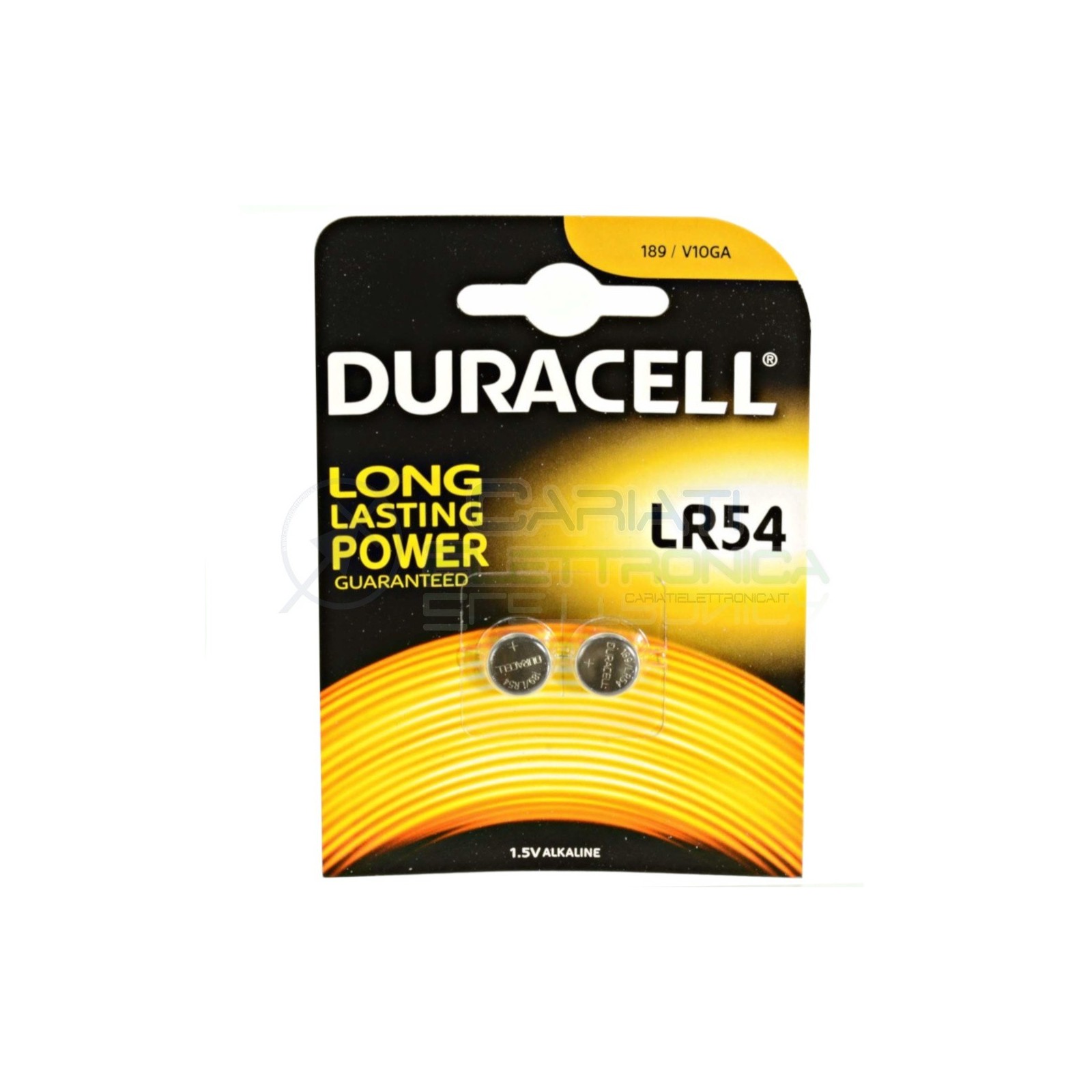 2 PILE BATTERIA DURACELL LR54 ELECTRONICS 1.5V ALCALINADuracell
