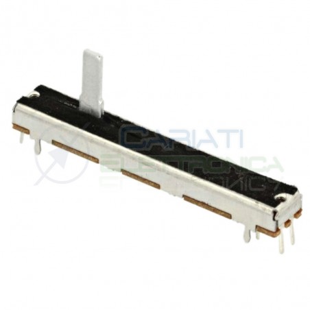 Potenziometro slider a slitta lineare stereo 60mm 50kohm 50k B50K X 2 6 PINCosocomi