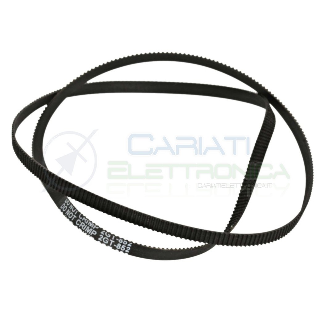 Cinghia 2GT 852mm di Trasmissione chiuda da 6mm per stampanti motori 3D