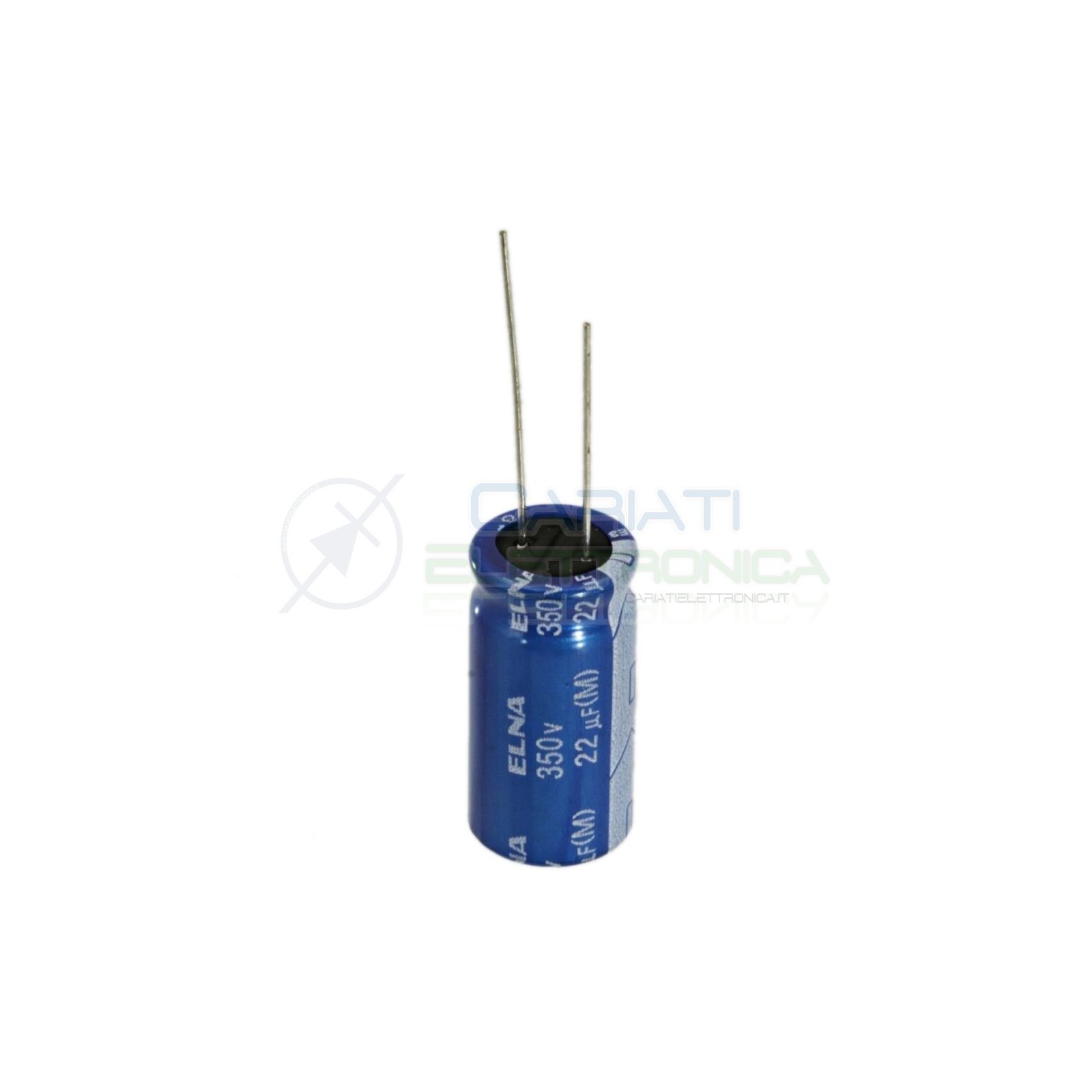 2 PEZZI Condensatore elettrolitico ELNA 22uF 350V 85°C 12X25mm Elna