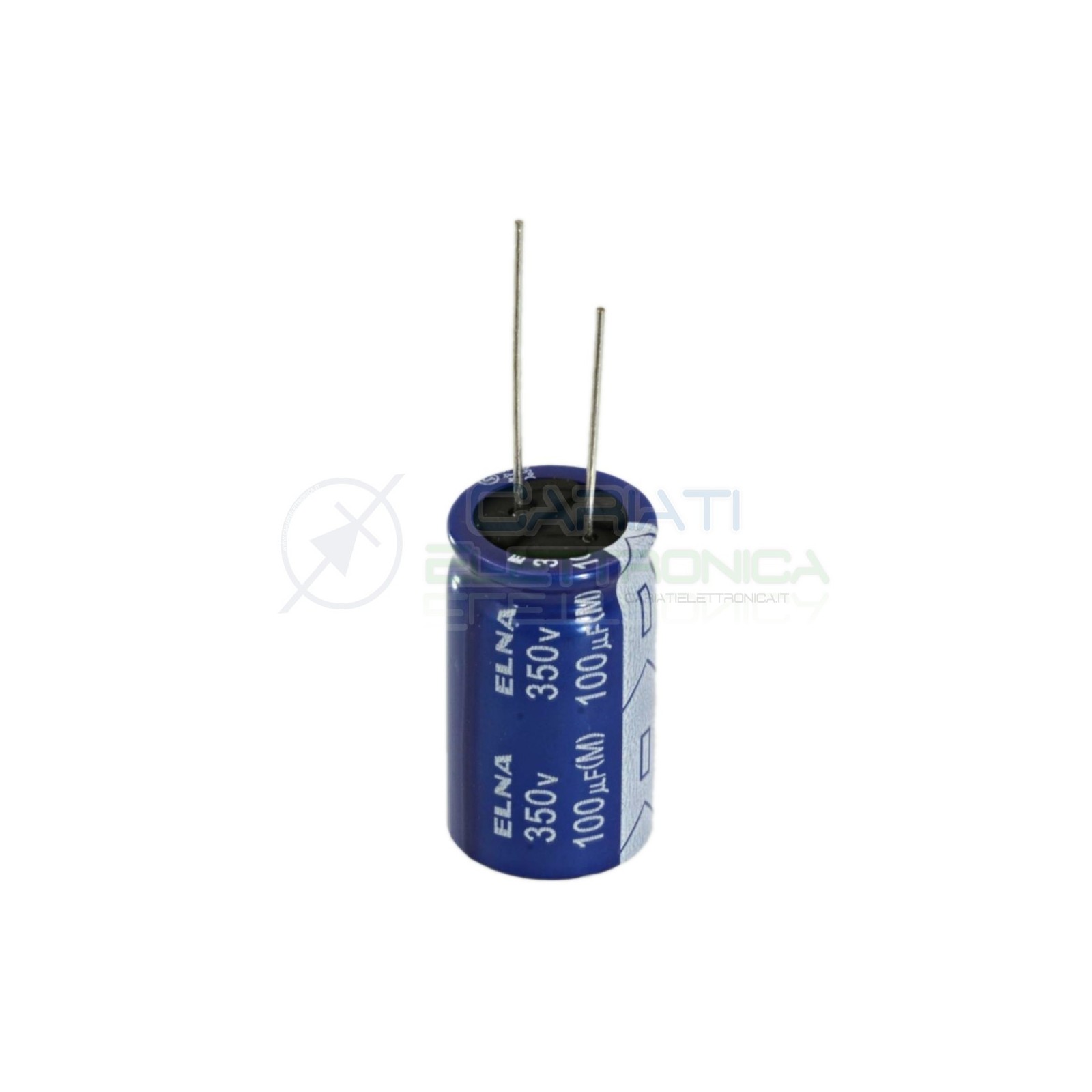 Condensatore elettrolitico ELNA 100uF 350V 85°C 18X31mm PASSO 7,5mm Elna