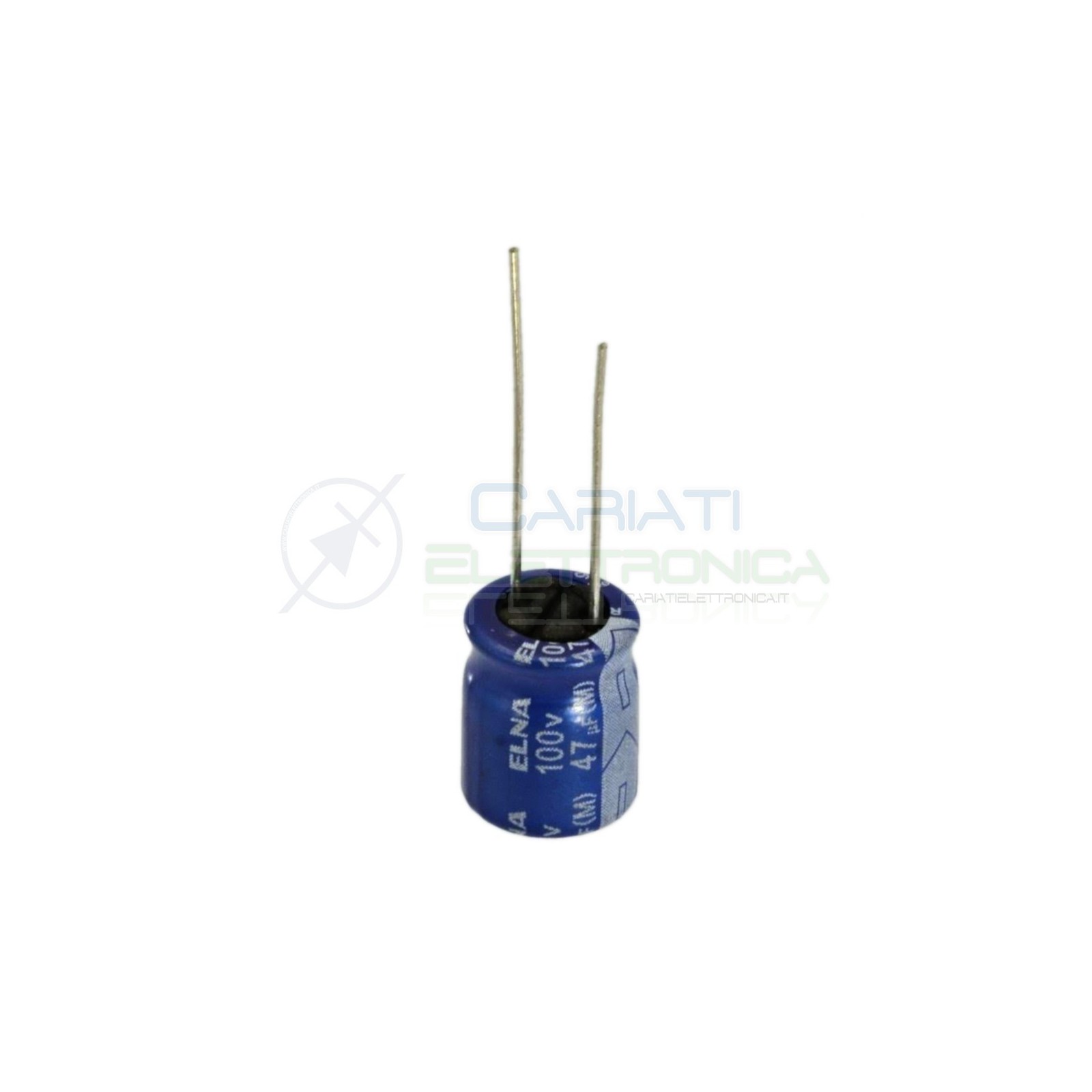 5 PEZZI Condensatore elettrolitico ELNA 47uF 100V 85°C 10X12mm PASSO 5mm Elna