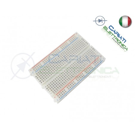 BASETTA MILLEFORI PIASTRA SPERIMENTALE BREADBOARD BREAD BOARD 400 PUNTI