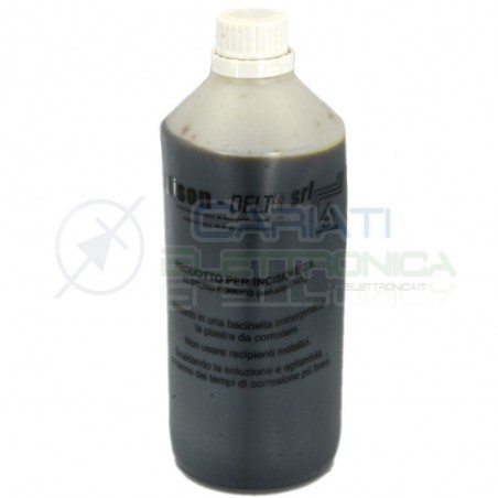 Cloruro ferrico 1 Lt liquido per basetta incisione rame EDISON Elcart