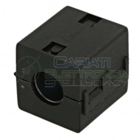 FILTRO FERRITE NERO PER CAVI CONTRO ELIMINA INTERFERENZE DIAMETRO 13 mmFerrico