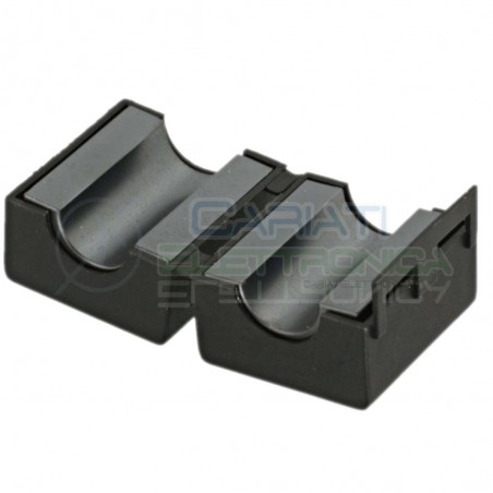 Filtro Ferrite Nero Per Cavi Contro Elimina Interferenze Diametro 13mm Ferrico
