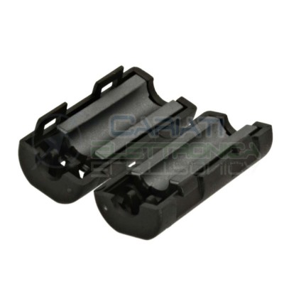Filtro Ferrite Nero Per Cavi Contro Elimina Interferenze Diametro 5,5mm