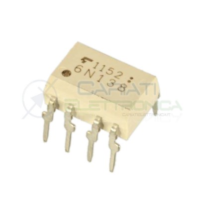 Optoisolatore Fotoaccoppiatore 6N138 Thoshiba Optocoupler 8 PIN