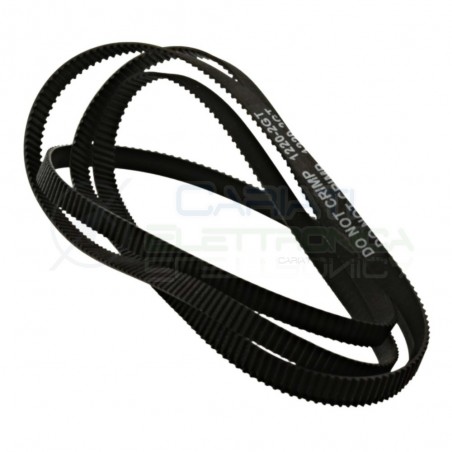 Cinghia 2GT 1220mm di Trasmissione chiusa da 6mm 2GT-1220 per stampanti motori 3D Generico