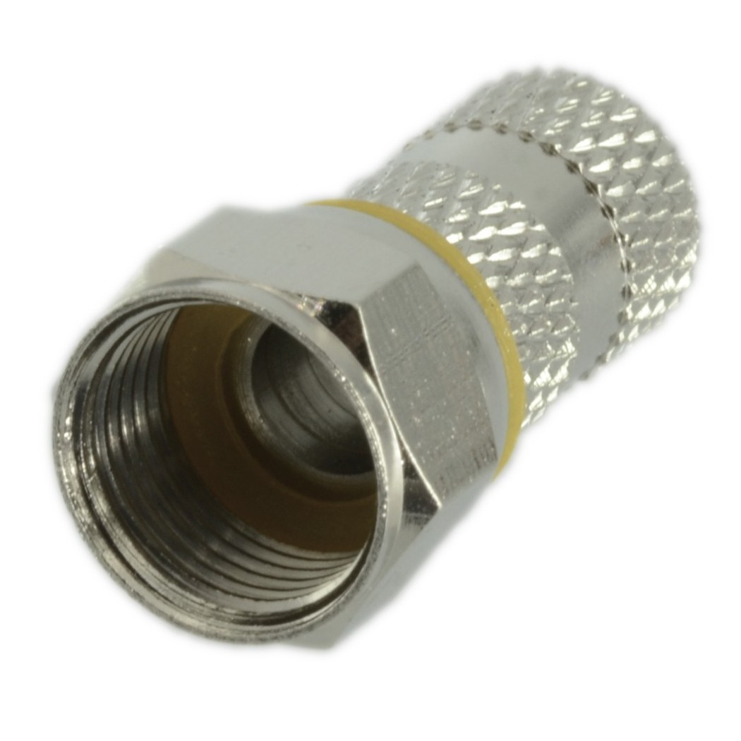 2 pcs Screw Twist F-Connector 6mm Fit Satellite TV Coax Coaxial CableZodiac