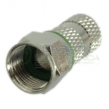 10 pcs Screw Twist F-Connector 6,8mm Fit Satellite TV Coax Coaxial CableZodiac