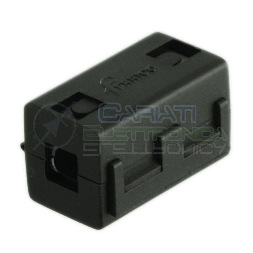 FILTRO FERRITE NERO PER CAVI CONTRO ELIMINA INTERFERENZE DIAMETRO 6,2 mm