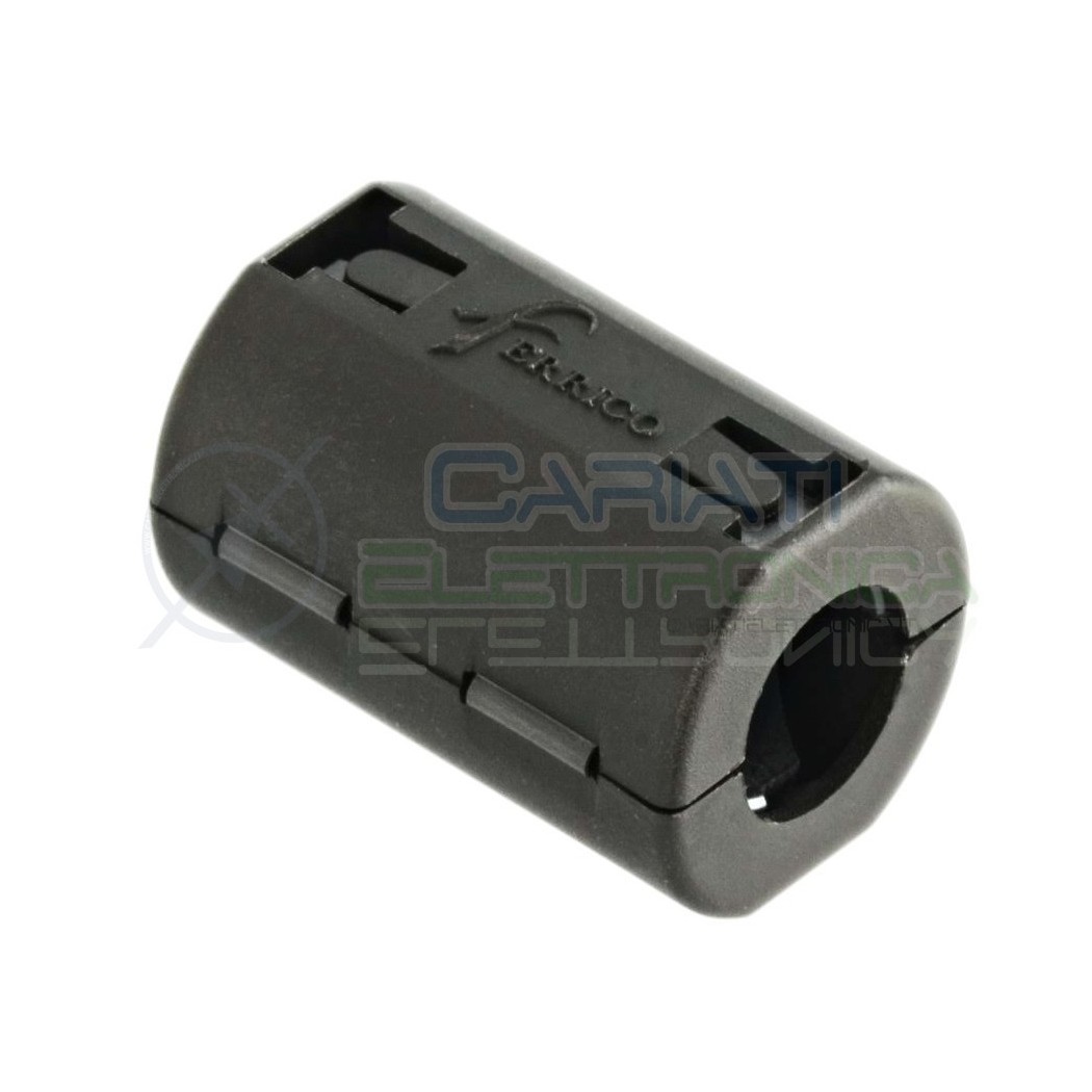 FILTRO FERRITE NERO PER CAVI CONTRO ELIMINA INTERFERENZE DIAMETRO 10,8 mm