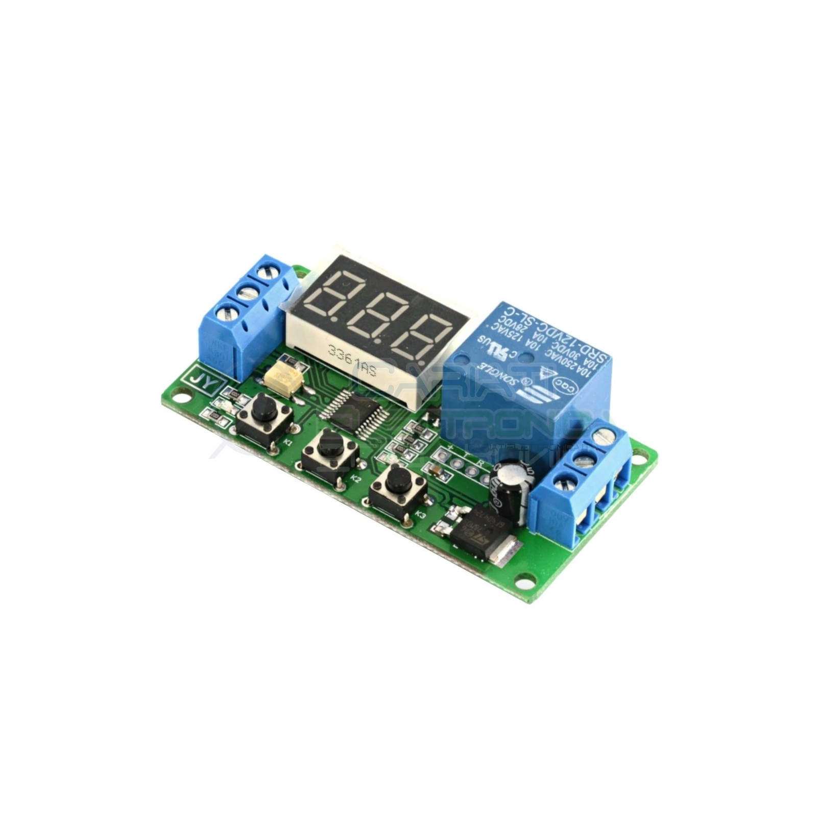 MODULO TEMPORIZZATORE TIMER 12V CON 1 RELE' RELAY PIU' FUNZIONIGenerico