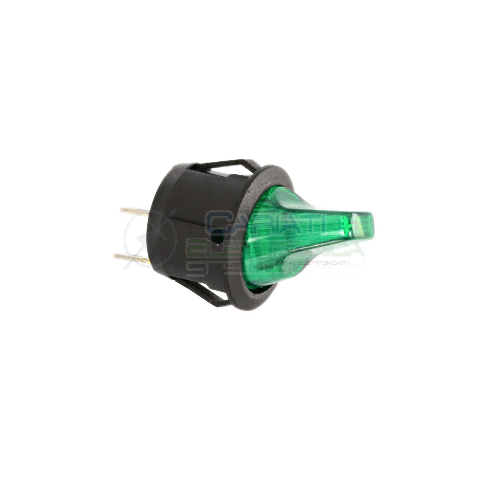 Interruttore Leva Verde da pannello ON OFF 6A 250V