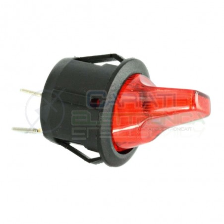 Interruttore Leva Rosso da pannello ON OFF 6A 250V