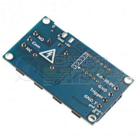 MODULO SCHEDA TEMPORIZZATORE TIMER 5V 12V 24V CON 1 RELE' RELAY E PIù FUNZIONI