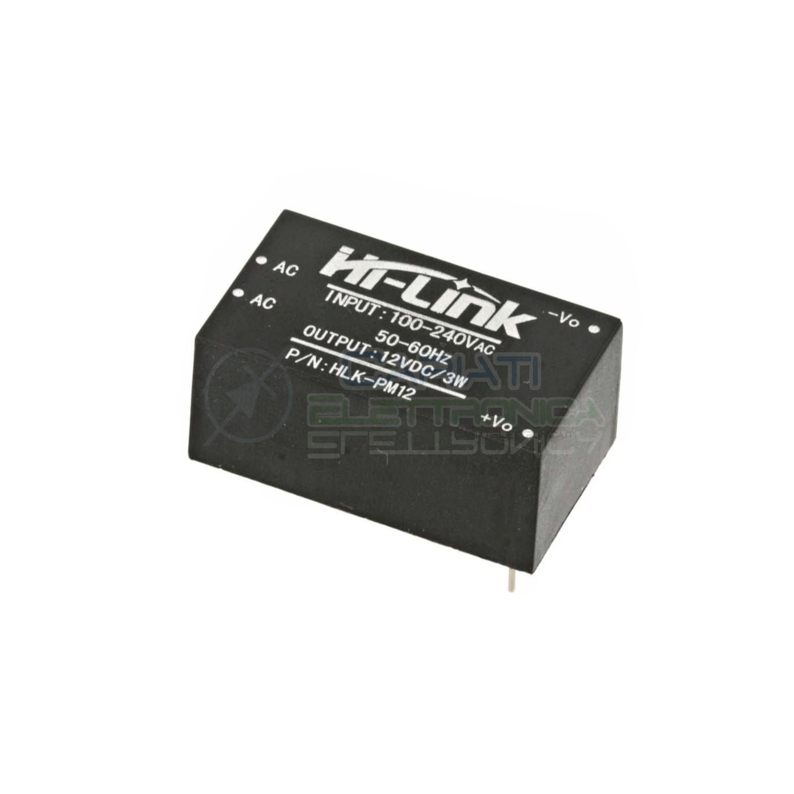 Trasformatore HI-LINK 3W 12V DC Ingresso 230V Ac Uscita 1x12V DC HLK-PM12