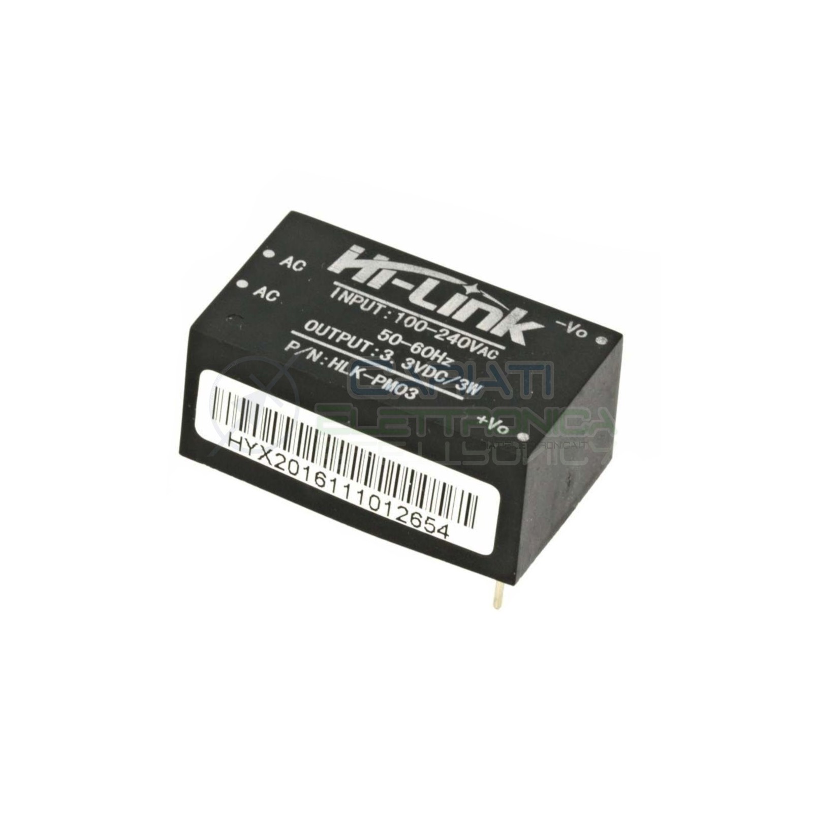 Trasformatore HI-LINK 3W 3.3V DC Ingresso 230V Ac Uscita 1x3.3V DC HLK-PM03