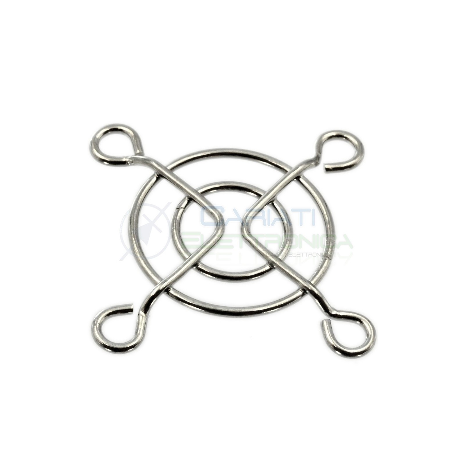 GRIGLIA DI PROTEZIONE PER VENTOLA 40 X 40mm in metallo cromato computer case
