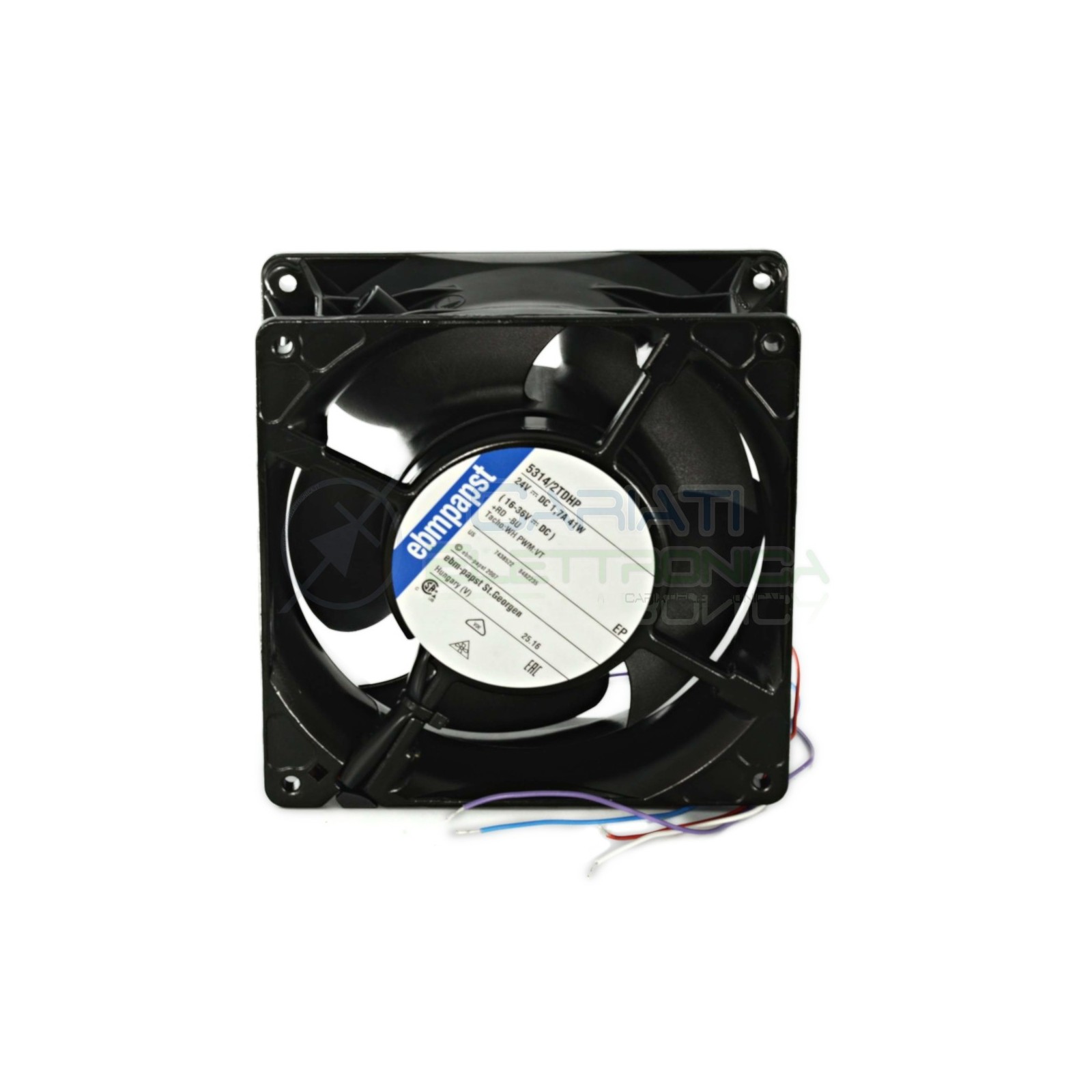 Ventola assiale da 24V dc 41 WATT ebmpapst 5314 /2 TDHP 140 x 140 x 50mm