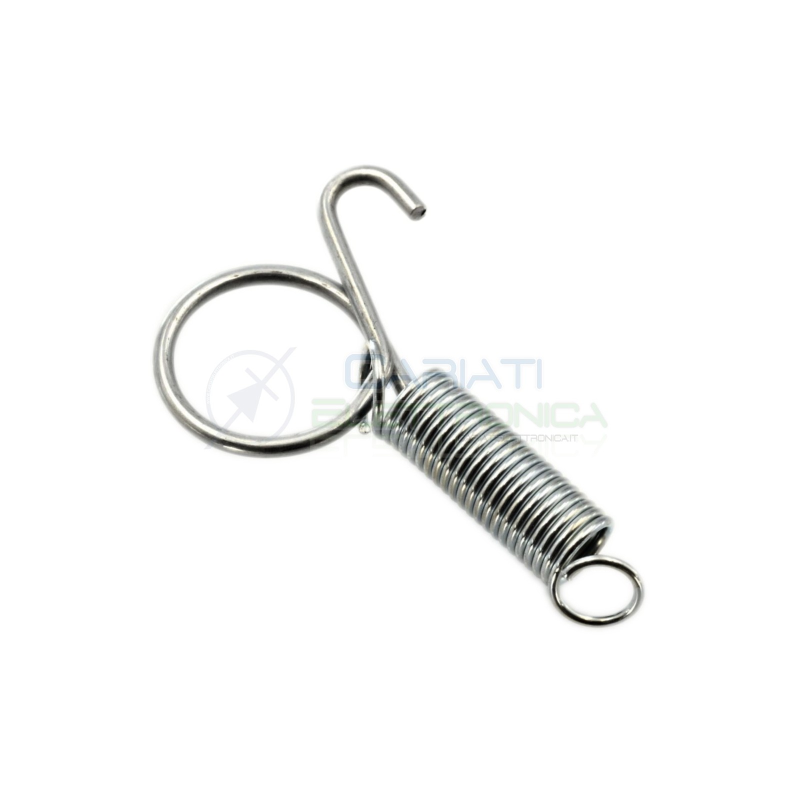 2 Pezzi Molla Con Anello E Gancio Lunghezza Totale 66mm Generico