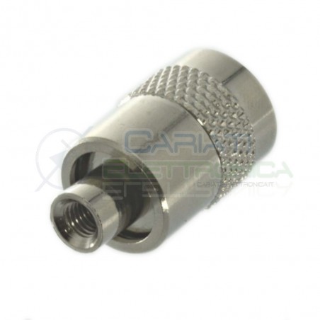Connettore PL-259 UHF volante con dielettrico in teflon per cavi coassiali da 5 mm