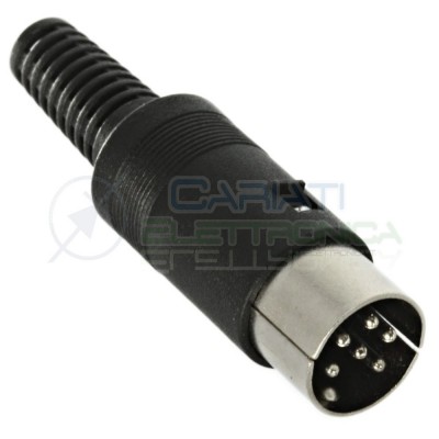 Plug male DIN 6 pins PS MIDI for cableGenerico
